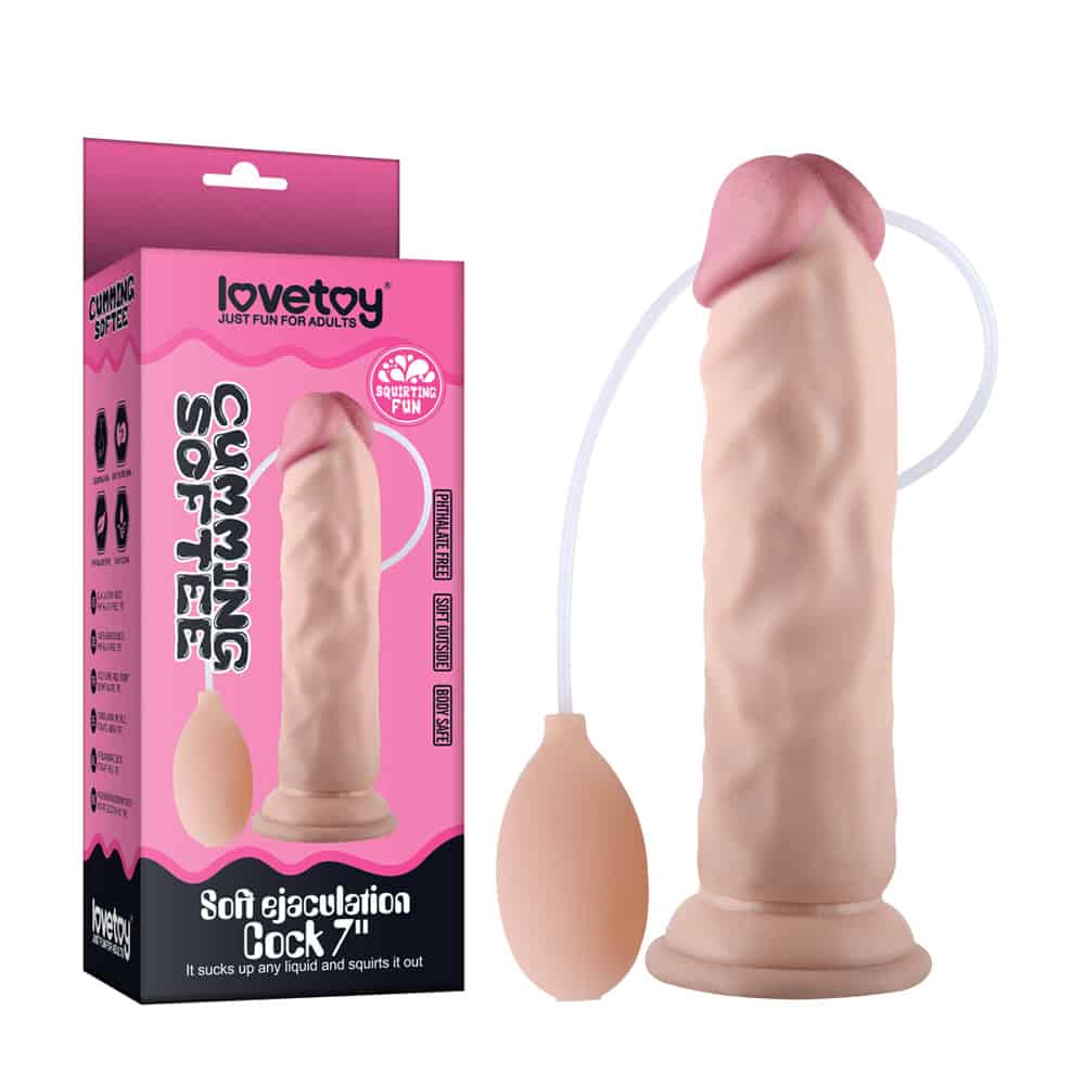 Lovetoy 7 Inch Realistic Feeling Ejaculating Dildo Cock