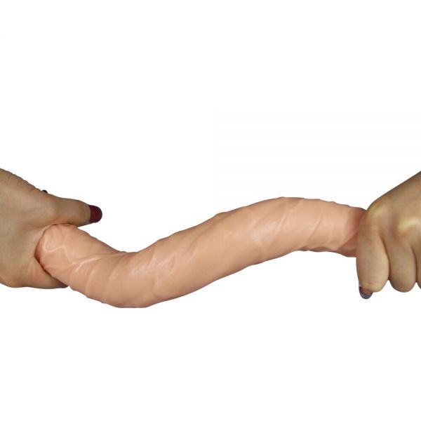 Lovetoy 17 Inch King Size Realistic Slim Ultra Double Dildo - Image 4