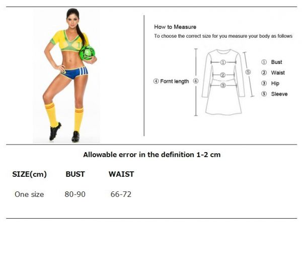 Girl Sexy High School Football Baby Soccer Cheerleader Costume 11 Country Brazil Australia France Spain Italy Mexico Uniform - Imagen 2