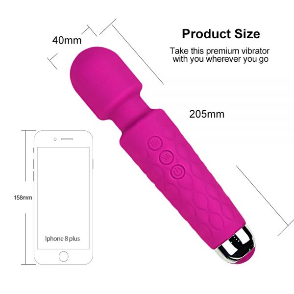 Safiman Mini Super Powerful Vibrator AV Magic Wand Vibrators Clitoris Stimulator Masturbator – Bild 2