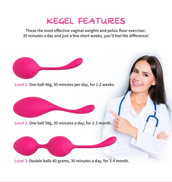 LEVETT Balls Ben Wa Kegel Ball Vaginal Tighten Exercise Egg Massager - Image 6