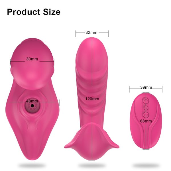 Safiman Sucking Dildo Vibrator G Spot Clit Sucker Clitoris Stimulator with Remote Control - Image 2