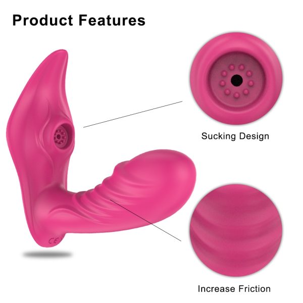 Safiman Sucking Dildo Vibrator G Spot Clit Sucker Clitoris Stimulator with Remote Control - Image 4