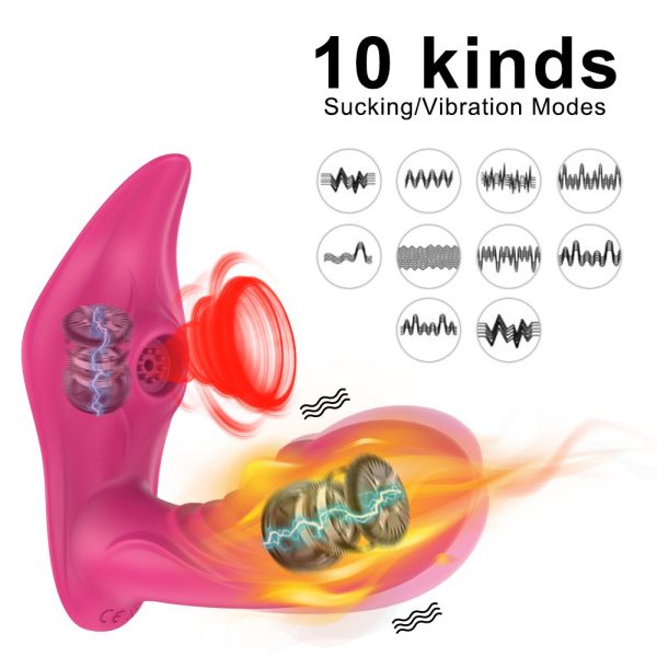 Safiman Sucking Dildo Vibrator G Spot Clit Sucker Clitoris Stimulator with Remote Control - Image 5