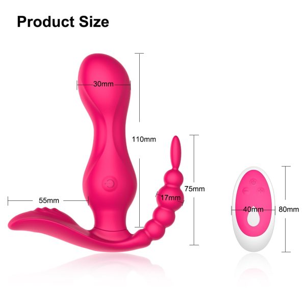Safiman Wireless Remote Control Vibrator Anal G Spot Clitoris Stimulator Vibrating Panties Dildo – Bild 6