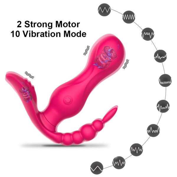 Safiman Wireless Remote Control Vibrator Anal G Spot Clitoris Stimulator Vibrating Panties Dildo – Bild 5