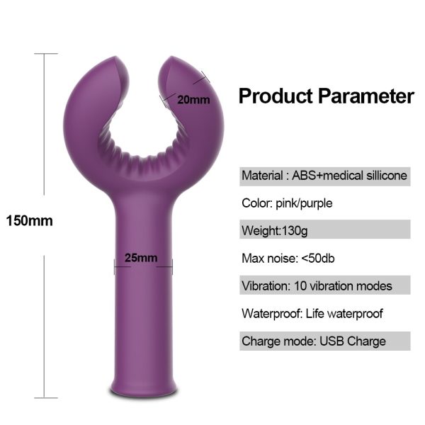 Safiman G spot Dildo Vibrator Clitoris Stimulator Ring Vagina Penis Waterproof Vibrator - Imagen 3