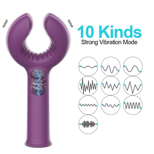 Safiman G spot Dildo Vibrator Clitoris Stimulator Ring Vagina Penis Waterproof Vibrator - Imagen 2