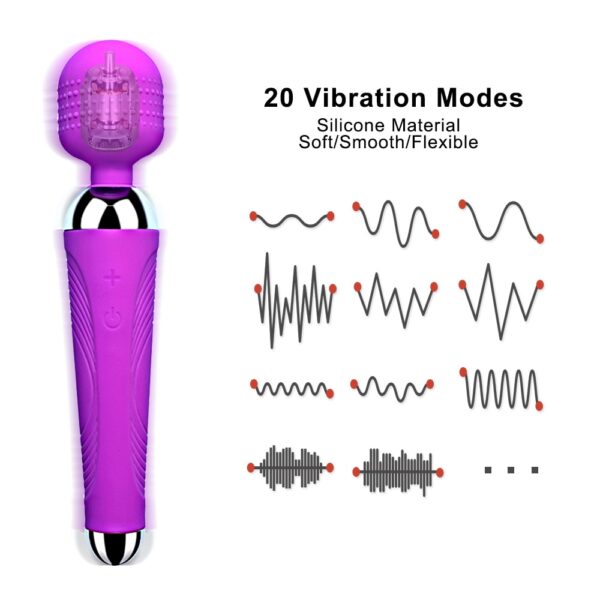 Safiman Magic Wand 20 Vibration Modes Vibrator - Image 4