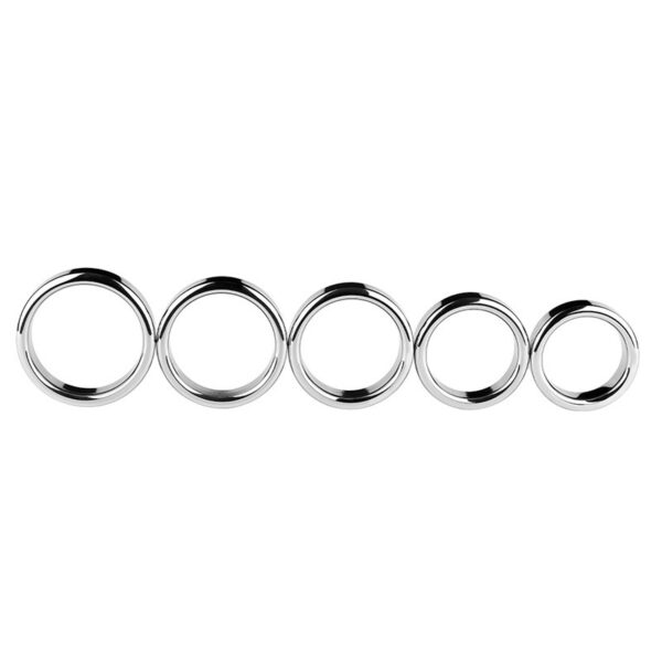 Stainless Steel Cock Ring Delay Ejaculation Erection Exercise – Bild 5