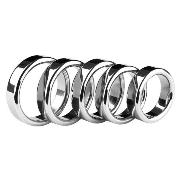 Stainless Steel Cock Ring Delay Ejaculation Erection Exercise – Bild 3