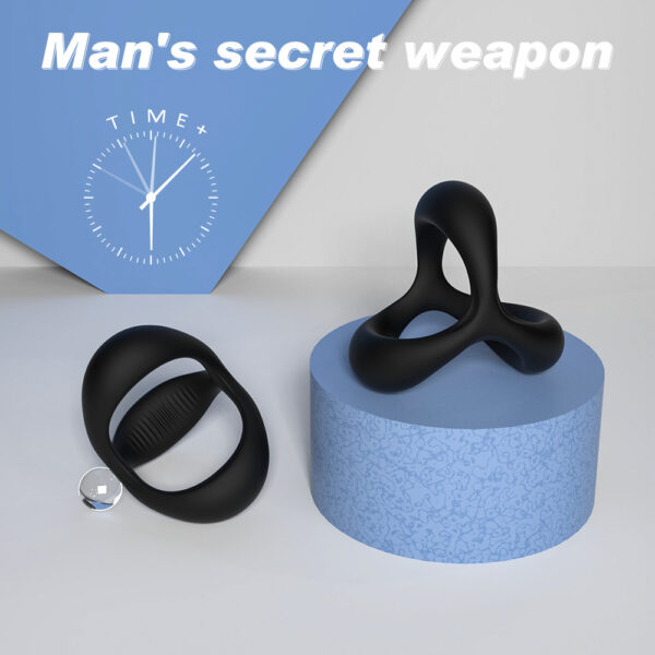 Funny Adult Toys Triangle Men's Penis Ring Sex Products Cock Ring Sperm Lock Gadget Long-Lasting Chastity Cage For Men 18+ - Image 2