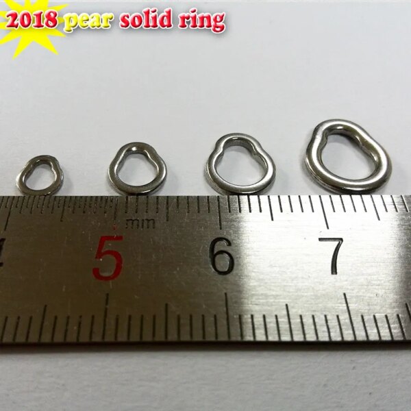 2018NEW for pear solid ring 304 stainless steel material strong test 100pcs/lot - Image 3