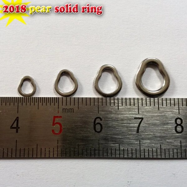 2018NEW for pear solid ring 304 stainless steel material strong test 100pcs/lot - Image 4