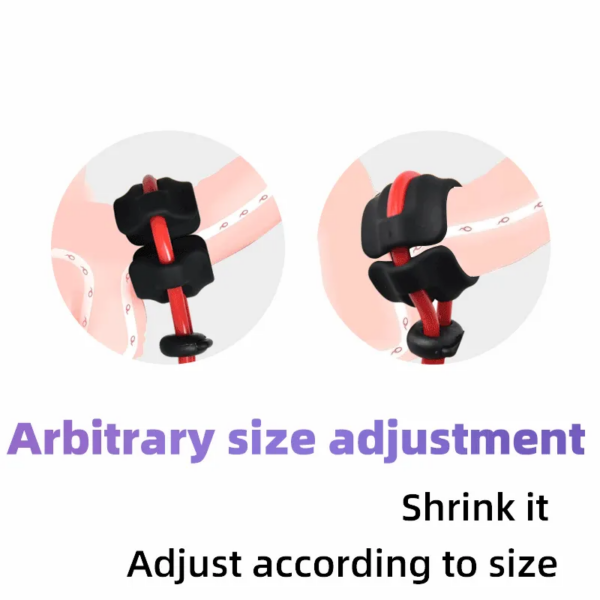 Adjustable Size Silicone Penis Ring Male Lasting Cockring Delay Ejaculation Sex Toys Erection Scrotum Bind Cock Ring For Men 18+ - Image 4