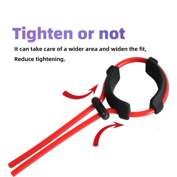 Adjustable Size Silicone Penis Ring Male Lasting Cockring Delay Ejaculation Sex Toys Erection Scrotum Bind Cock Ring For Men 18+ - Image 5