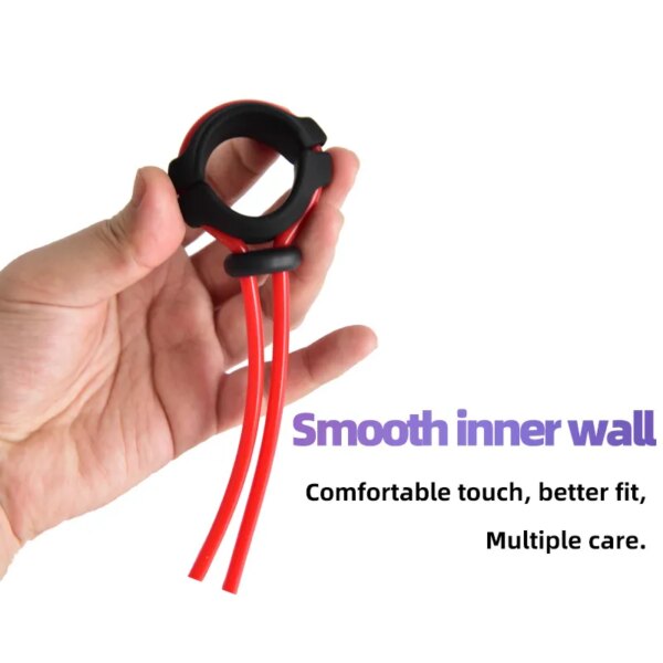 Adjustable Size Silicone Penis Ring Male Lasting Cockring Delay Ejaculation Sex Toys Erection Scrotum Bind Cock Ring For Men 18+ - Image 6