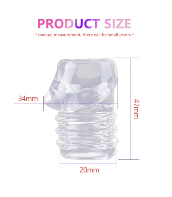 Transparent Silicone Penis Ring Male Foreskin Resistance Complex Ring Corrector Delay Ejaculation Cock Rings Sex Toys for Men - Image 6