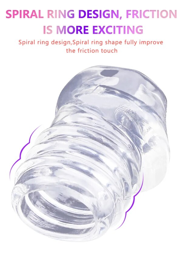 Transparent Silicone Penis Ring Male Foreskin Resistance Complex Ring Corrector Delay Ejaculation Cock Rings Sex Toys for Men - Image 3