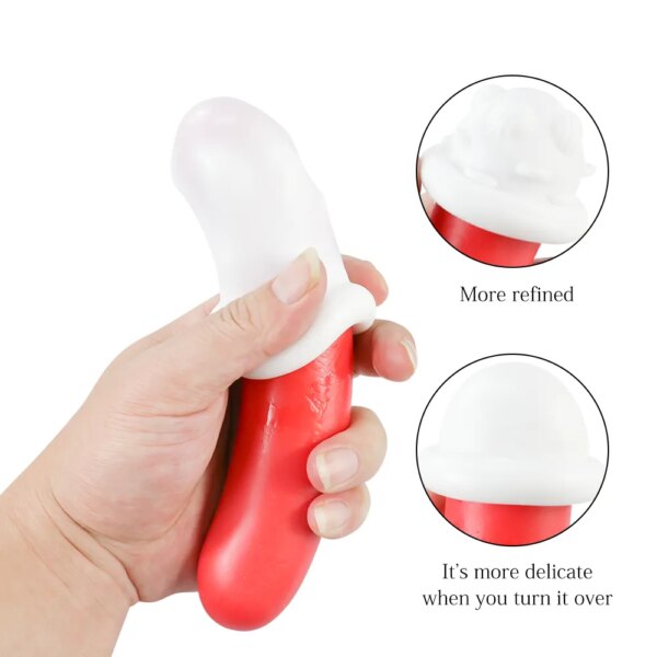 Mini Male Masturbators Portable Jelly Masturbation Cup for Men Realistic Pocket Vaginal Penis Glans Sex Toys Manual Airplane Cup - Image 3