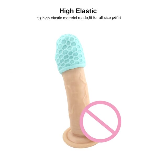 Male Masturbator Cup Portable Penis Trainer Penis Massage Adult Sex Toys Stretchy Silicone Vagina Egg Vacuum Pocket Cup for Men - Image 2