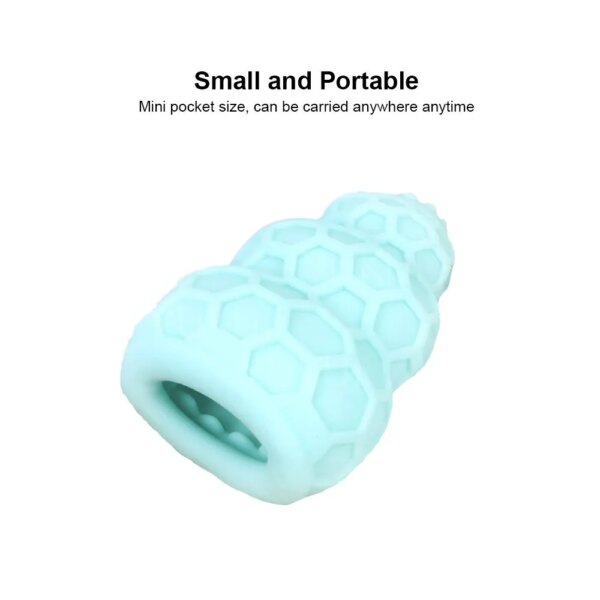 Male Masturbator Cup Portable Penis Trainer Penis Massage Adult Sex Toys Stretchy Silicone Vagina Egg Vacuum Pocket Cup for Men - Image 3