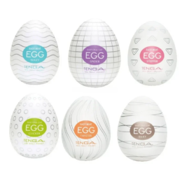 Set of textured Tenga Egg products.