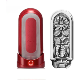 Red and silver textured adult product