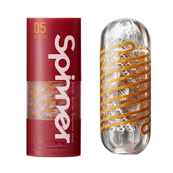 TENGA Spinner 05 Beads packaging and toy.