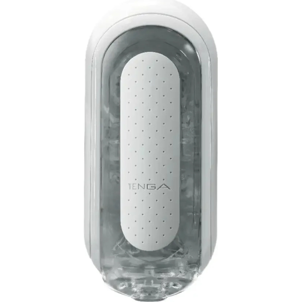 White cylindrical device with TENGA logo