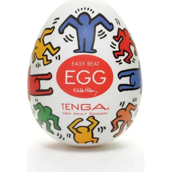 Colorful egg with dancing figures design