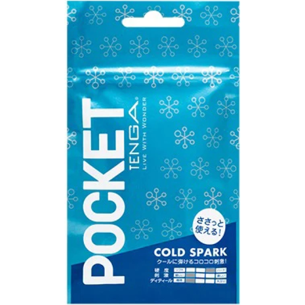 Blue Tenga Pocket Cold Spark packaging