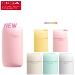 Pastel TENGA adult product containers labeled new