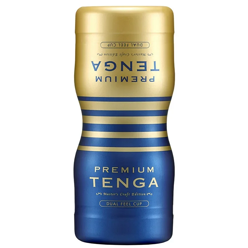 Upside-down Tenga Premium Dual Feel Cup container