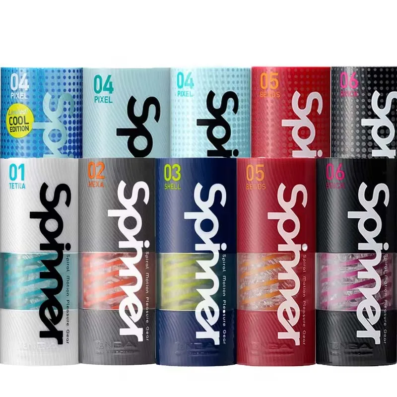 Colorful Spinner product packages in various variants