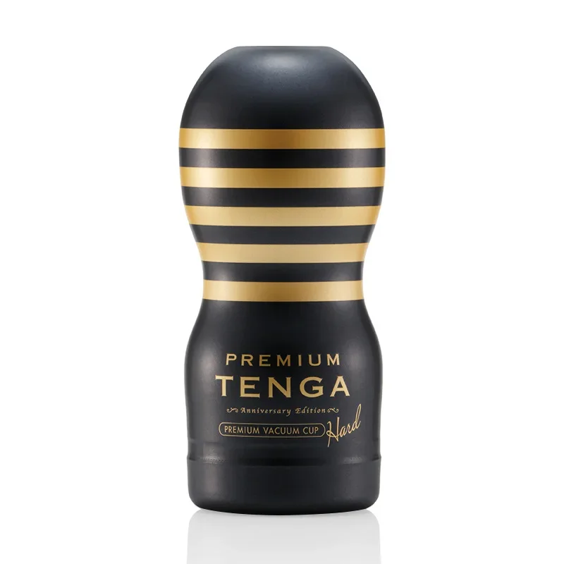 Black and gold Tenga premium vacuum cup