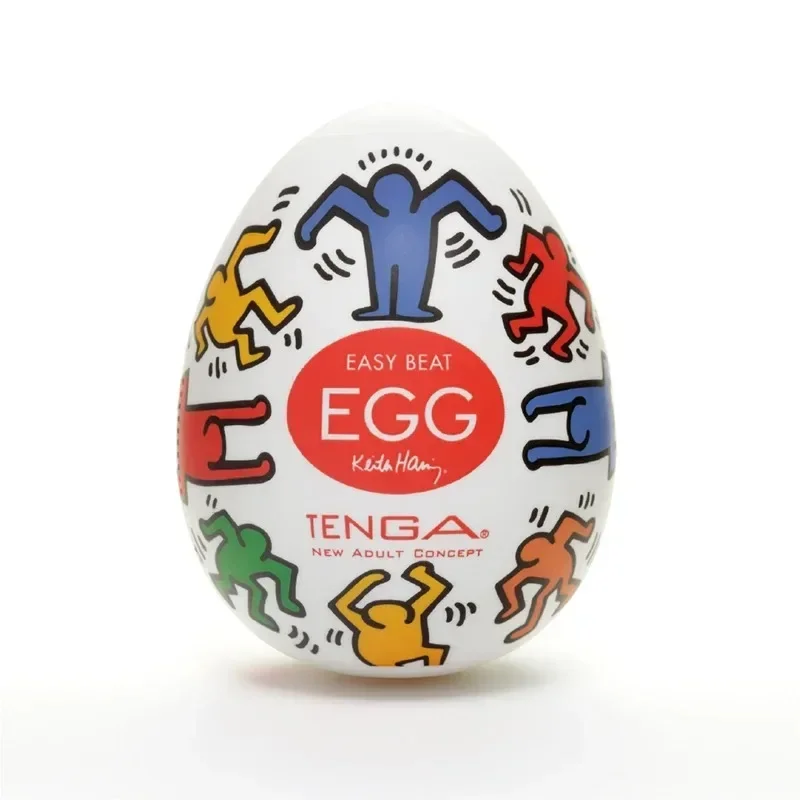 Keith Haring designed Tenga Egg product packaging