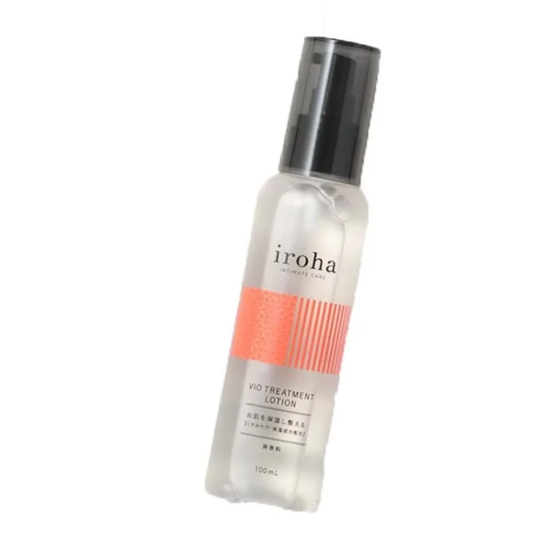 Iroha VIO Treatment Lotion bottle with silver cap
