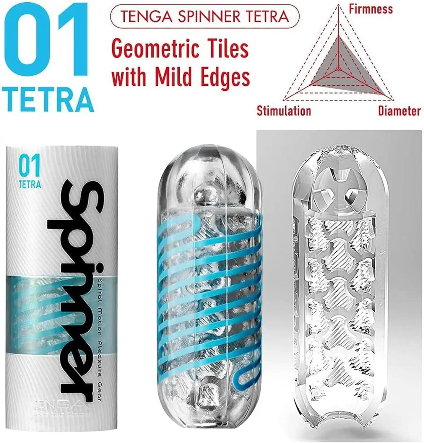 Tenga Spinner Tetra geometric textured male sleeve