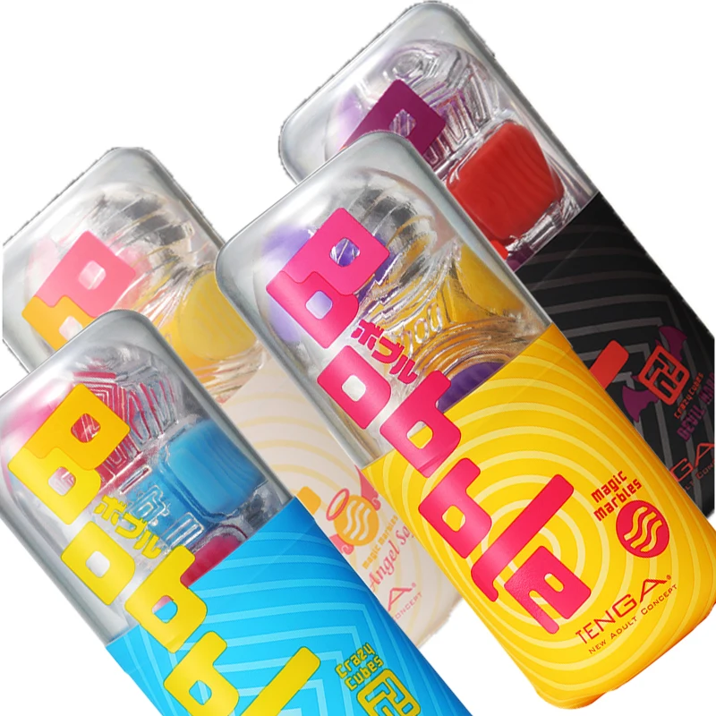 Colorful Japanese soda-style bottles with bold labels
