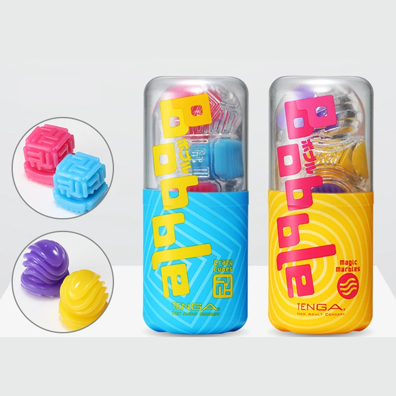 Colorful Tenga Bobble adult novelty product packaging