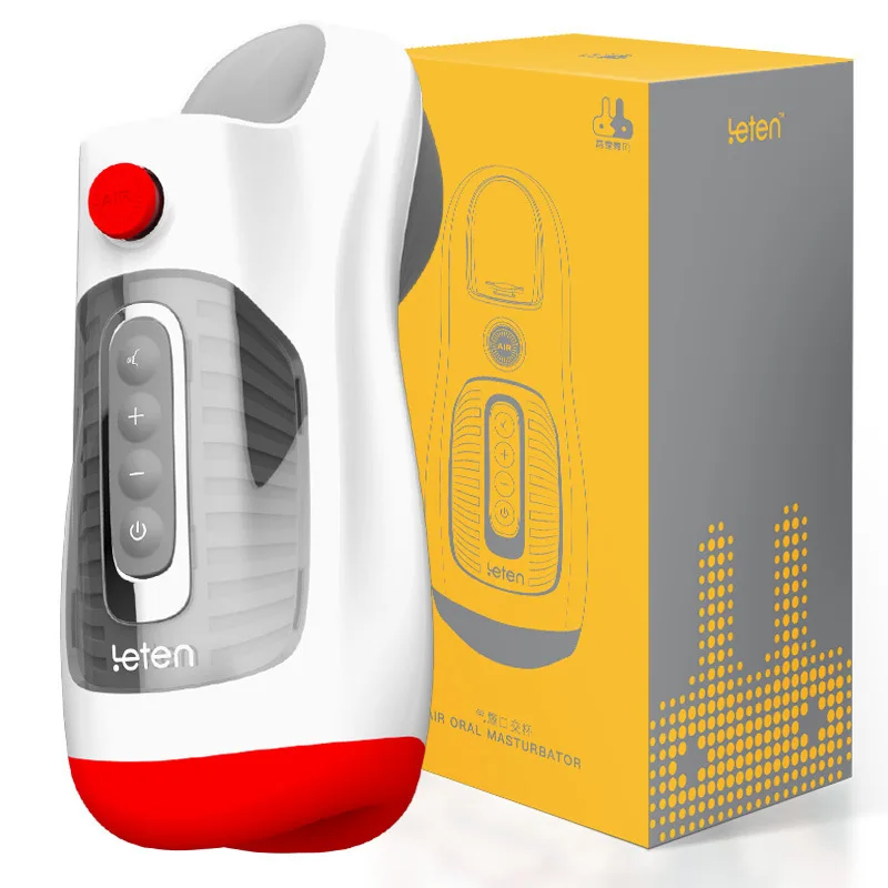 Leten air oral masturbator device with packaging