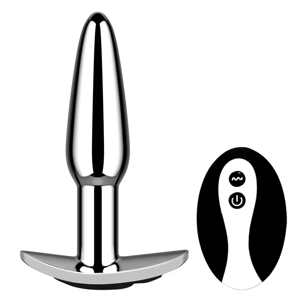 Metal butt plug with wireless remote control
