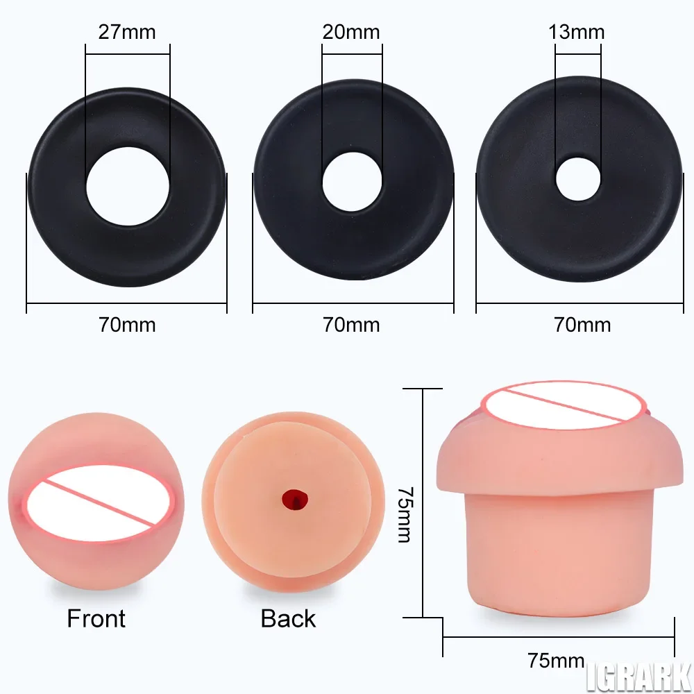 Silicone drain stopper with interchangeable rubber rings