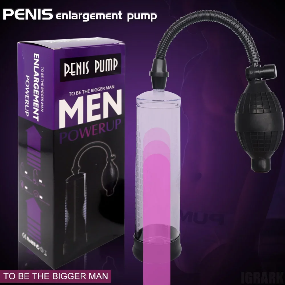 Penis enlargement pump with box packaging