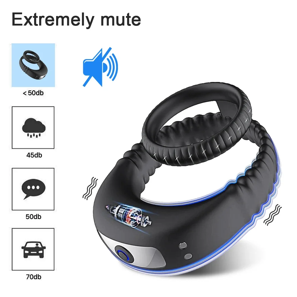 Quiet black neck massager with blue light accents