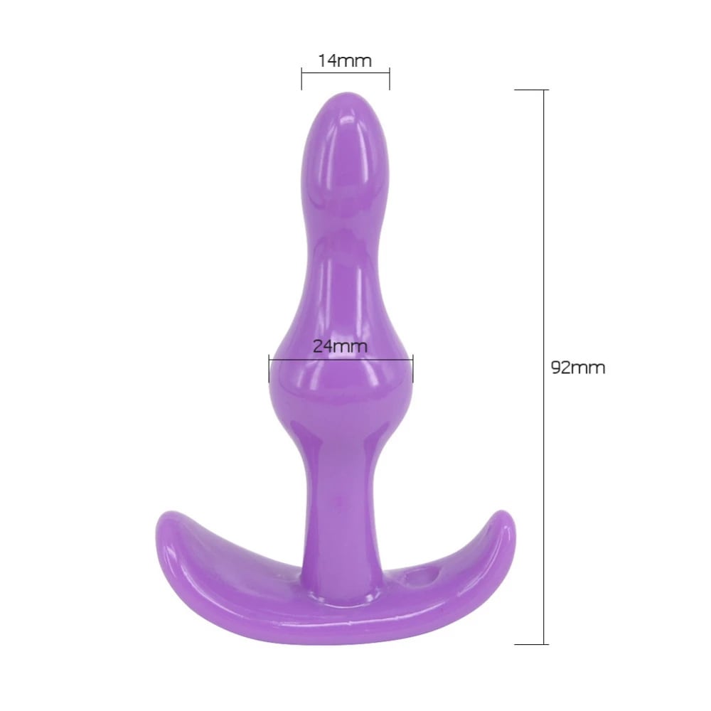 Soft Silicone Anal Butt Plug Vaginal G-spot Anal Stimulation Size Image
