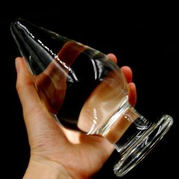 Crystal Pyrex Glass Huge Dildo Anal Butt Plug