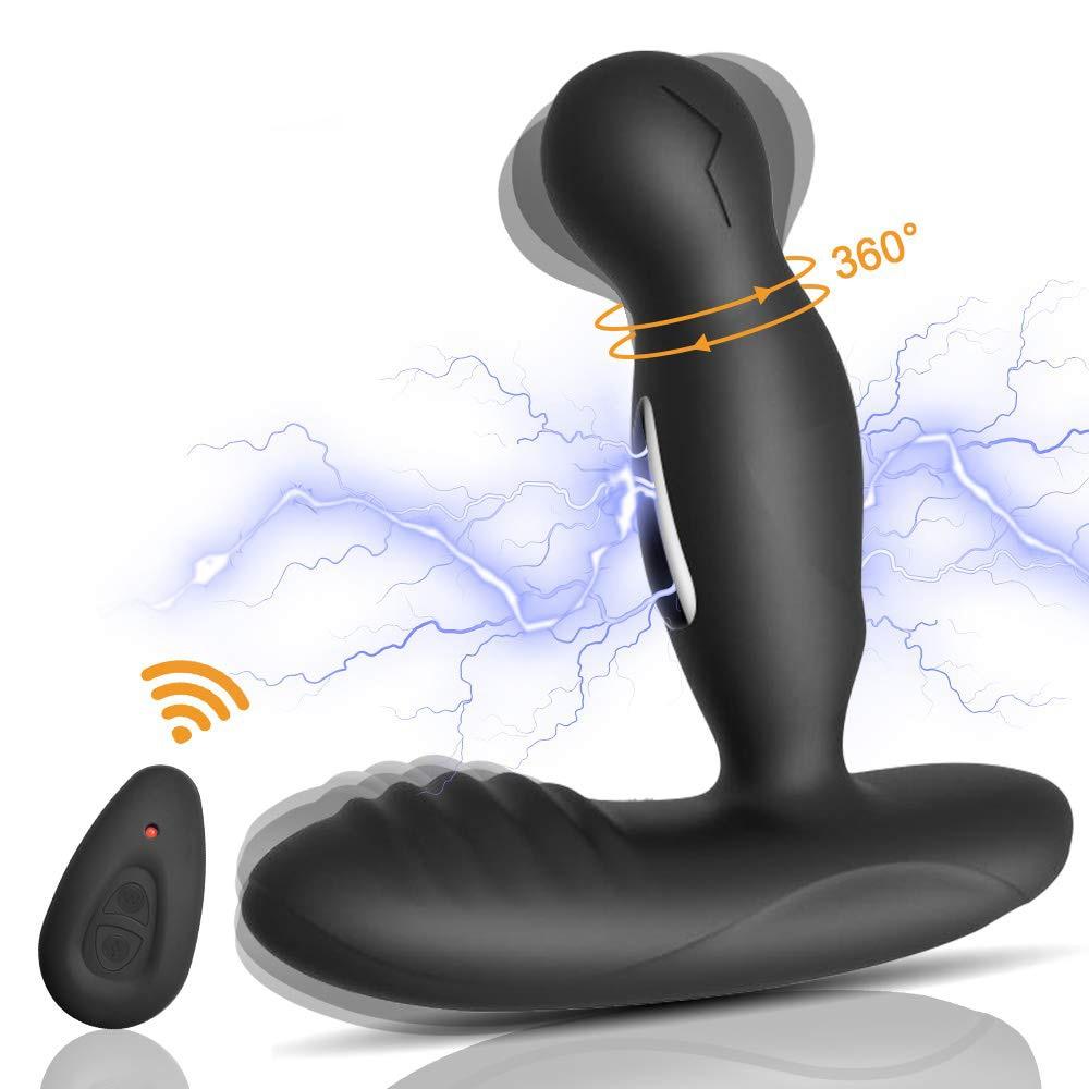 LEVETT Wireless Rotation Electric Pulse Prostate Massager Butt Plug Masturbator Image