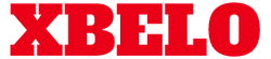 Red &quot;XBELO&quot; brand logo on a transparent background.
